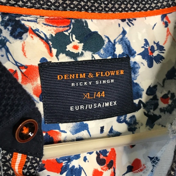 Denim and flowers polo - Picture 4 of 6